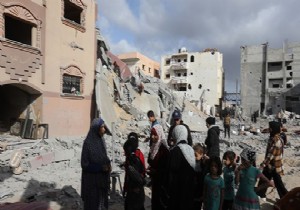 Gazze deki mahalleler boaltlyor 